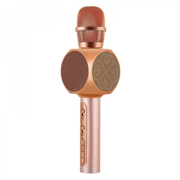 1-(1)-600x600 Микрофон-колонка PRC Wireless Speaker YS-63 Rose Gold — изображение 1