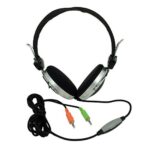 Наушники с микрофоном полноразмерные detech dt 460 black