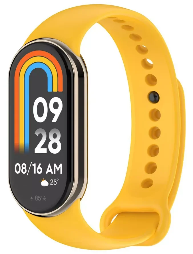 2 Ремешок на фитнес-браслет Mi Band 8 Желтый — изображение 1