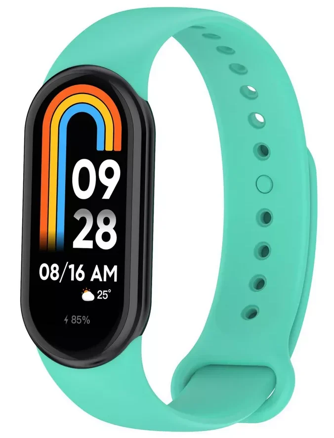 5 Ремешок на фитнес-браслет Mi Band 8 Бирюзовый — изображение 1
