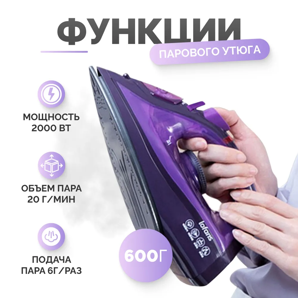 Утюг беспроводной xiaomi lofans (yd 012v) violet