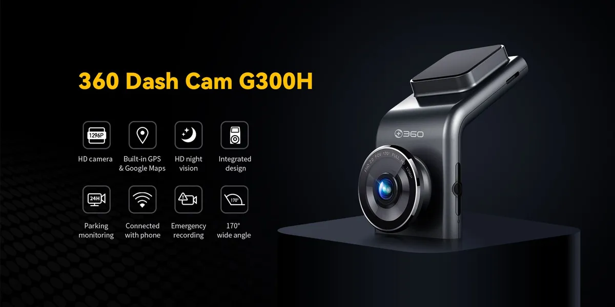 Видеорегистратор xiaomi botslab 360 dash cam g300h black eu