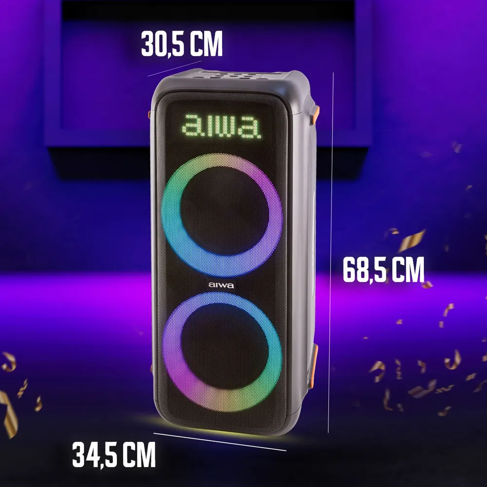 Колонка портативная aiwa cas 850 чёрный