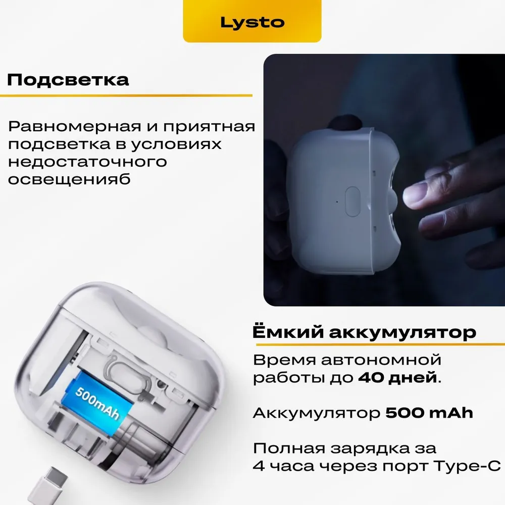 Электрические кусачки для ногтей xiaomi lydsto electric nail clipper (lq ddzjd03) white