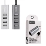 USB-хаб Hoco HB1 4-ports Серебро — изображение 3