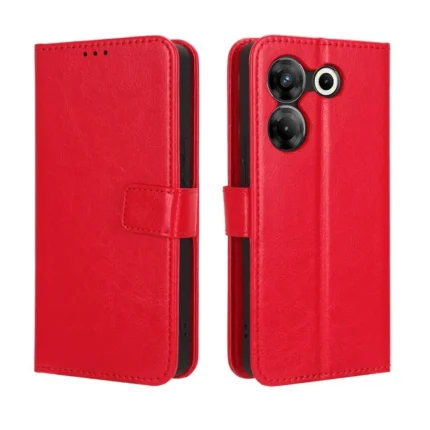 Чехол книжка fashion case tecno camon 20 pro 5g dark red