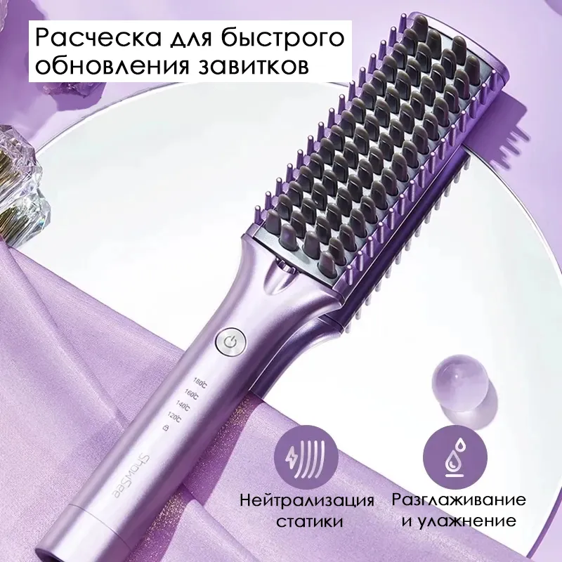 Выпрямитель для волос xiaomi showsee e1 combo violet