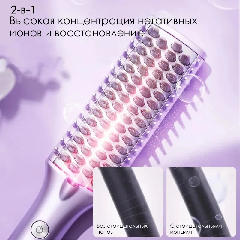 Выпрямитель для волос xiaomi showsee e1 combo violet