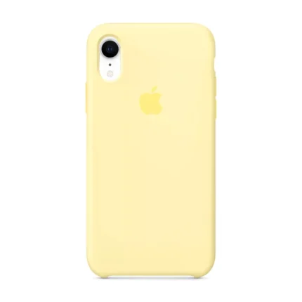 Накладка силикон silicone case iphone xr cream