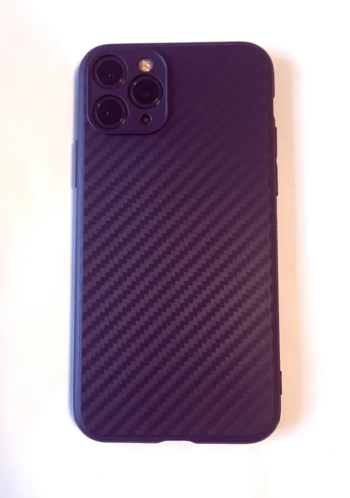 Накладка силикон/пластик prc Карбон premium iphone 13 pro violet Накладка силикон/пластик prc Карбон premium iphone 13 pro violet