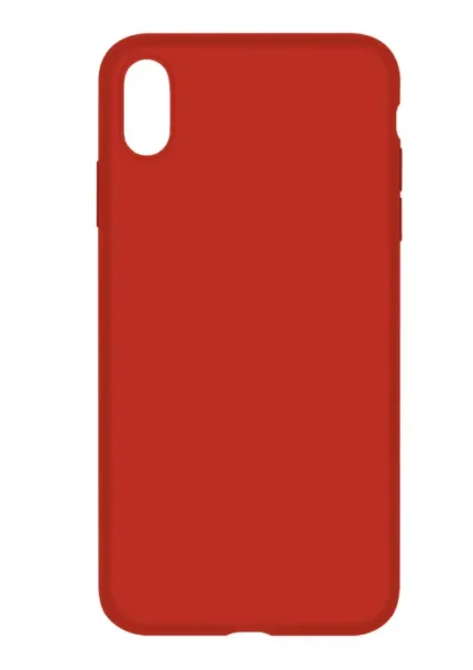 Накладка силикон/пластик prc матовая с цветными краями iphone xs max red
