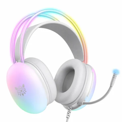 Наушники с микрофоном полноразмерные onikuma x25 white/rgb