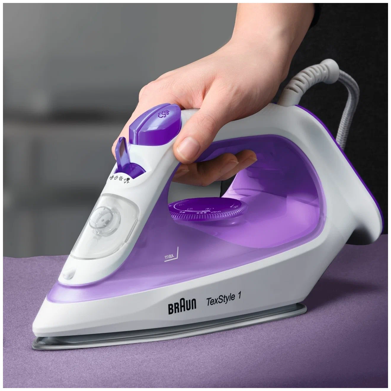 Утюг braun (si1080vi) white/violet
