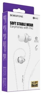 Наушники с микрофоном borofone bm42 white
