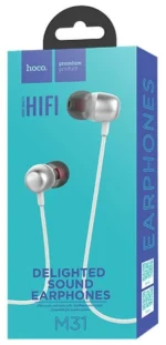 Наушники с микрофоном hoco m31 silver