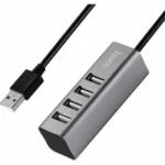 USB-хаб Hoco HB1 4-ports Серый — изображение 2