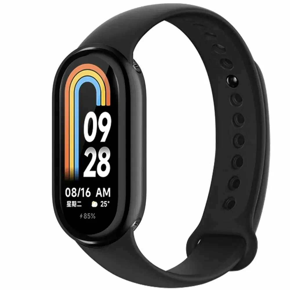 orig (2) Ремешок на фитнес-браслет Mi Band 8 Темно-серый — изображение 1