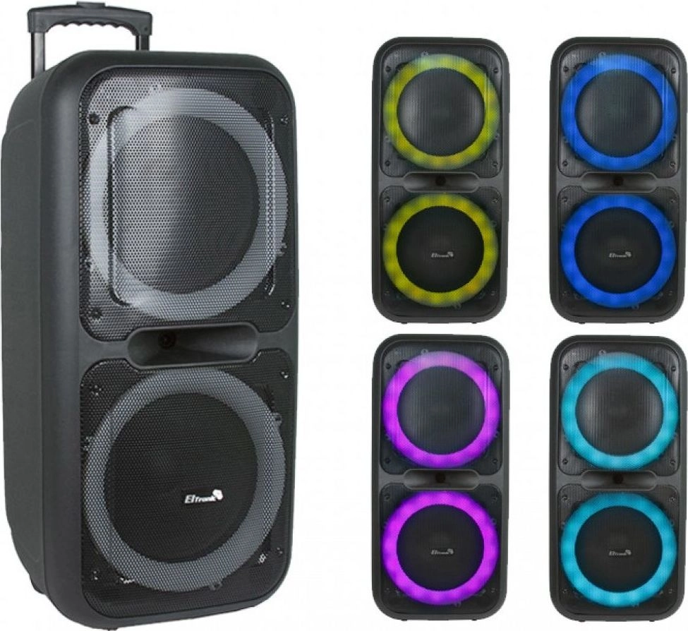 Колонка портативная eltronic 20 07 dance box 200 с микрофоном чёрный