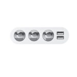 АЗУ hoco z13 2usb+3 АЗУ 2.1a adapter silver