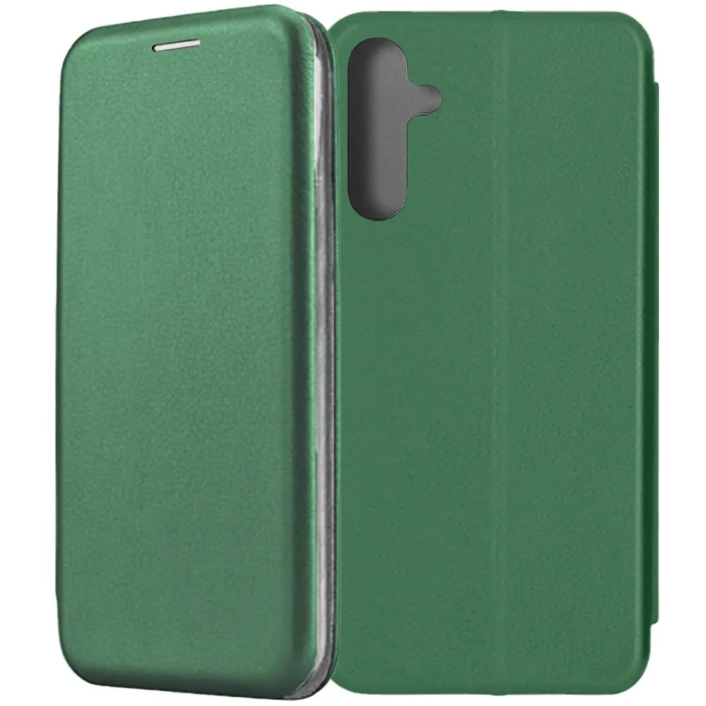 Чехол книжка fashion case samsung a15 dark green Чехол книжка fashion case samsung a15 dark green