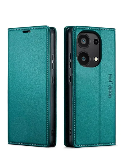 Чехол книжка fashion case xiaomi redmi note 13 pro 4g/poco m6 pro 4g dark green