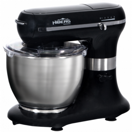 Планетарный миксер hiberg (mp1255b) black