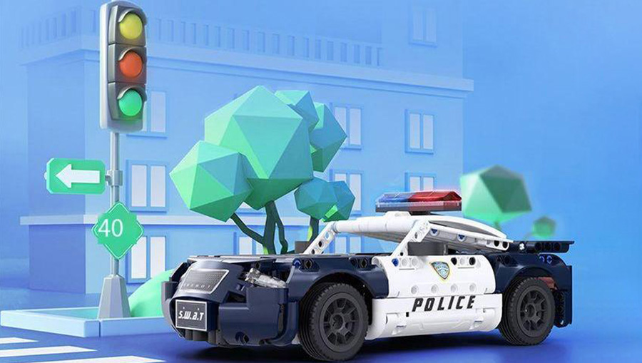 Конструктор xiaomi onebot static supercar police blue (obcjjc22aiqi)