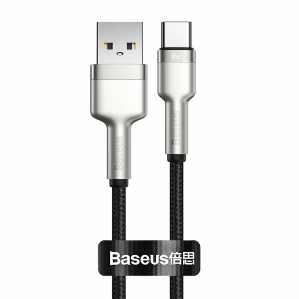 600x800 Дата-кабель Baseus Cafule CAKF000101 USB/USB-C 66W 1м чёрный — изображение 1