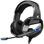 Наушники с микрофоном полноразмерные ONIKUMA K5 PRO Черный/Синий