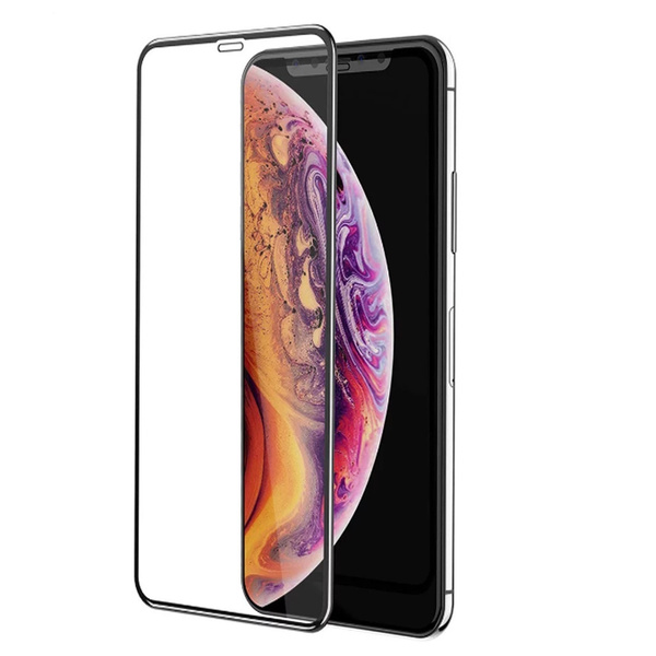 6013493747 Защитное стекло Apple iPhone X/XS/11 Pro 5D без уп. чёрный — изображение 1