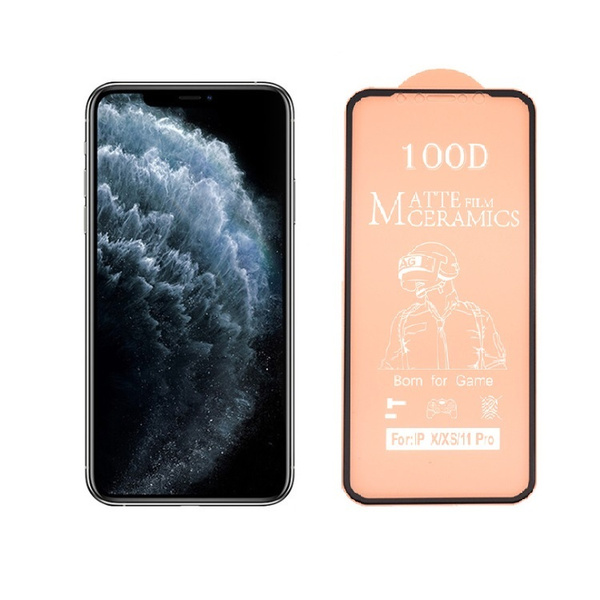 6018446750 Защитное стекло керамическое матовое Apple iPhone 14 Pro чёрный — изображение 1