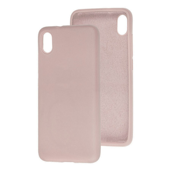 6143632594 Накладка силикон/кожа PRC Xiaomi Redmi 9A коричневый — изображение 1