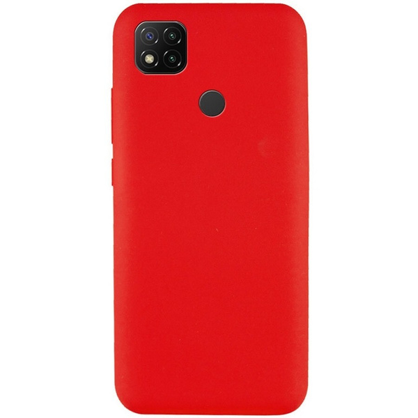 6143633083 Накладка силикон Silicone Case Xiaomi Redmi 9C/10A красный — изображение 1