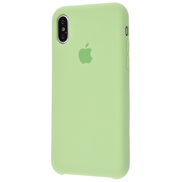62611342882783 Накладка силикон Silicone Case Apple iPhone X/XS ментоловый — изображение 1