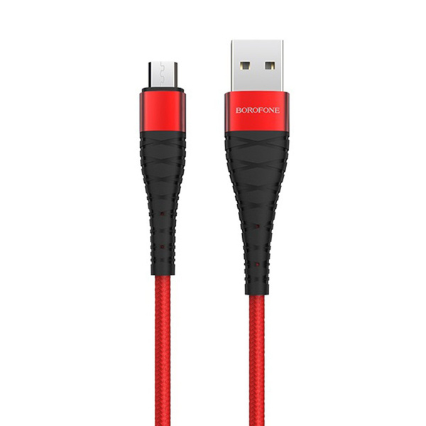 6287751624 Дата-кабель Borofone BX32 USB/MicroUSB 2.4A 1м красный — изображение 1