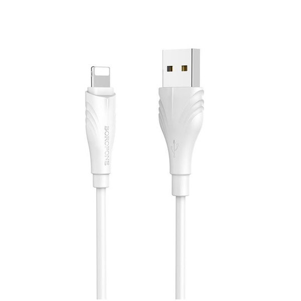 6302708800 Дата-кабель Borofone BX18 USB/MicroUSB 3м белый — изображение 1