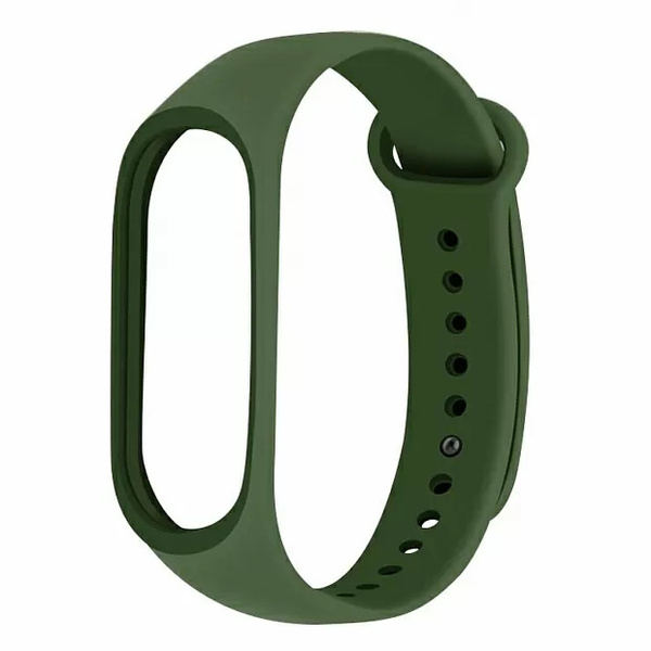 6320956164 (2) Ремешок на фитнес-браслет Mi Band 3/4 Темно-зеленый — изображение 1