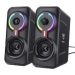 Колонки мультимедийные ONIKUMA L6 10W Провод/Bluetooth Черный