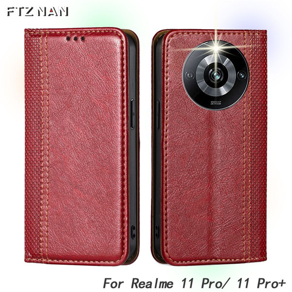 6697154352 Чехол-книжка Fashion Case Realme 11 Pro 5G/11 Pro Plus тёмно-красный — изображение 1