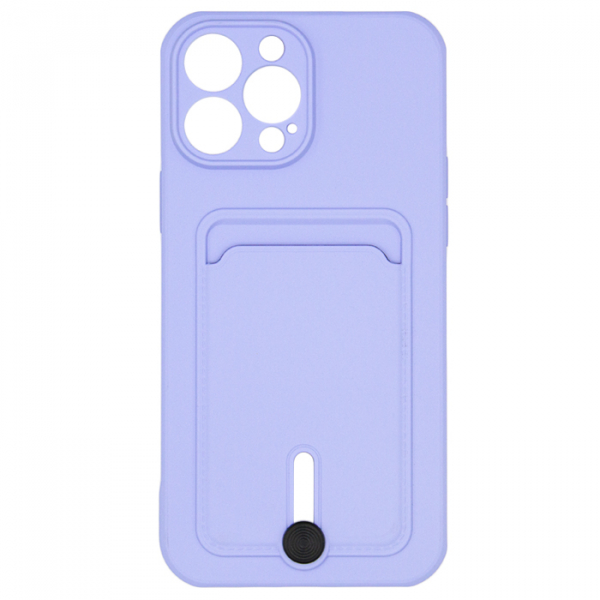 67816.600 Накладка силикон/пластик PRC с кардхолдером Xiaomi Redmi Note 13 4G фиолетовый — изображение 1