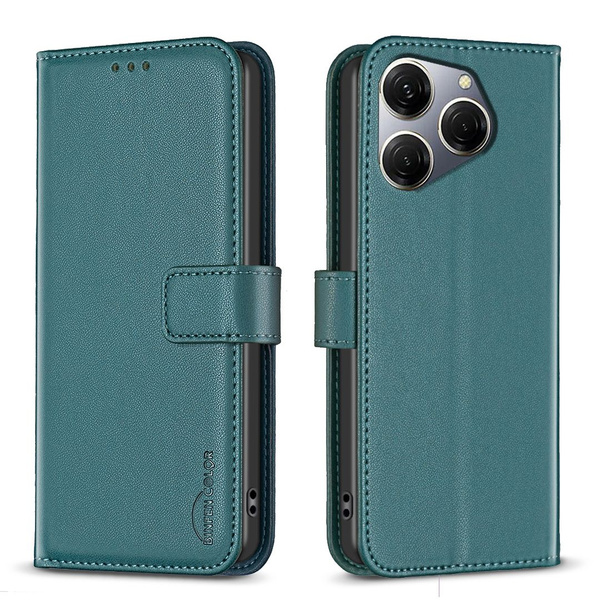 6873369042 Чехол-книжка Fashion Case Tecno Spark 20 PRO тёмно-зелёный — изображение 1