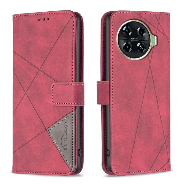 6955757425 Чехол-книжка Fashion Case Tecno Spark 20 PRO PLUS сиреневый — изображение 1