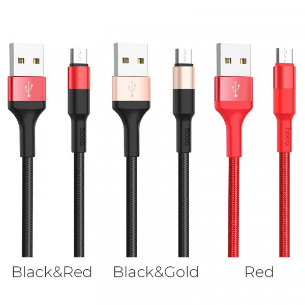 72744E1A-50E2-4B54-A6C3-27A5D9540617-600x600-product_thumb Дата-кабель Hoco X26 USB/Lightning 1м чёрно-красный — изображение 1
