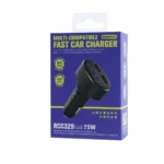 АЗУ remax rcc329 pd+qc 75w adapter black