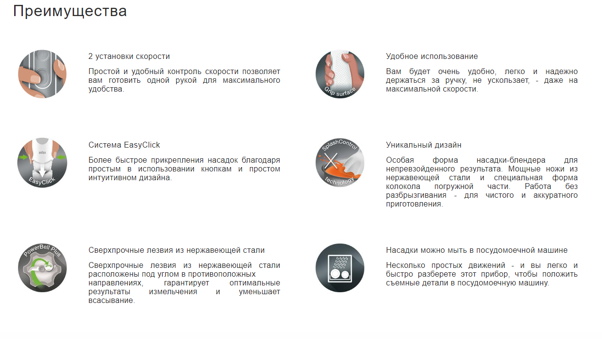 Блендер braun (mq3045) aperitive