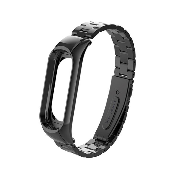 zp9ww78lq0hvgy5x7j1f93hu2l5pl80g Ремешок на фитнес-браслет металл блочный Mi Band 5/6 Черный — изображение 1