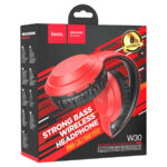 Наушники bluetooth полноразмерные hoco w30 red