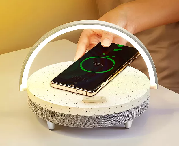 Лампа многофункциональная xiaomi ezvalo wireless charging lamp (lyyd01) marble pattern