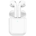 Наушники bluetooth tws с микрофоном hoco ew01 plus (airpods) white