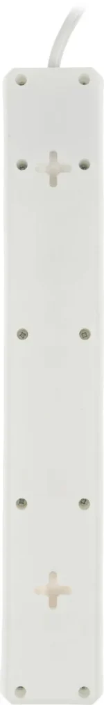 Сетевой фильтр defender dfs155, 5м, 6 розеток, 2200Вт white